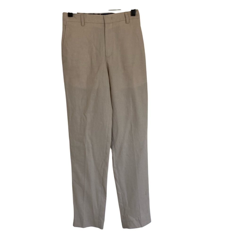 Lauren Ralph Lauren Linen‎ Blend Pant Boys Size 14R Tan Expandable Waist Classic